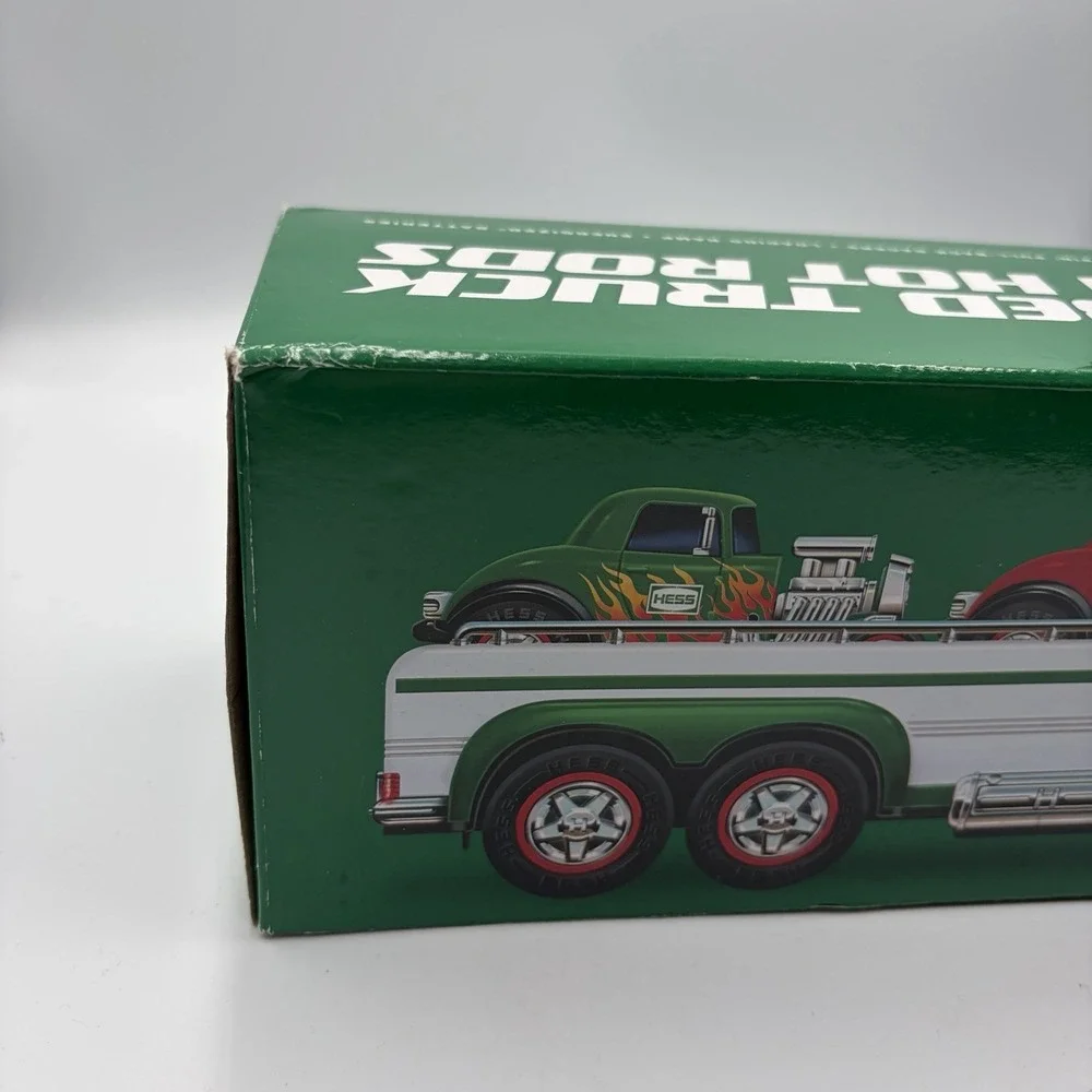 Hess Truck 2022 Flatbed Truck and Hot Rods W/ Led Lights & Sounds